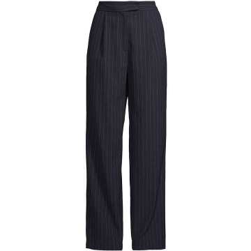 pleat-detailing pinstripe trousers