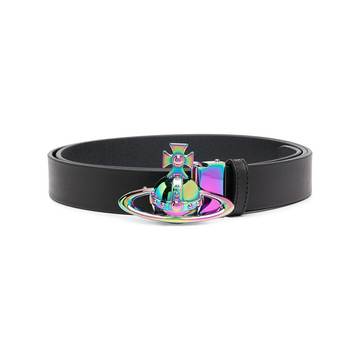 iridescent buckle adjustable belt