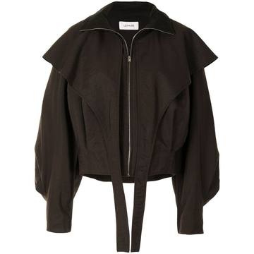 storm-flap oversized jacket