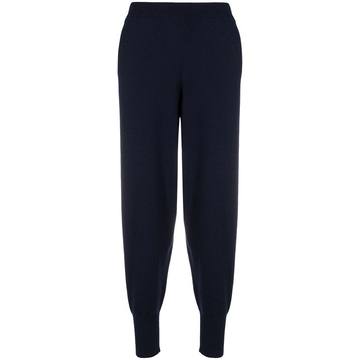 knitted tapered trousers