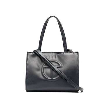 mini logo-embossed tote bag