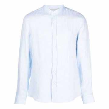 band collar shirt