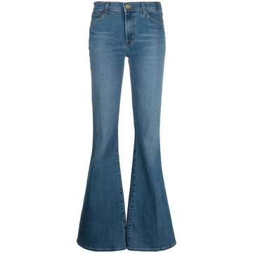 Valentina low-rise flared jeans