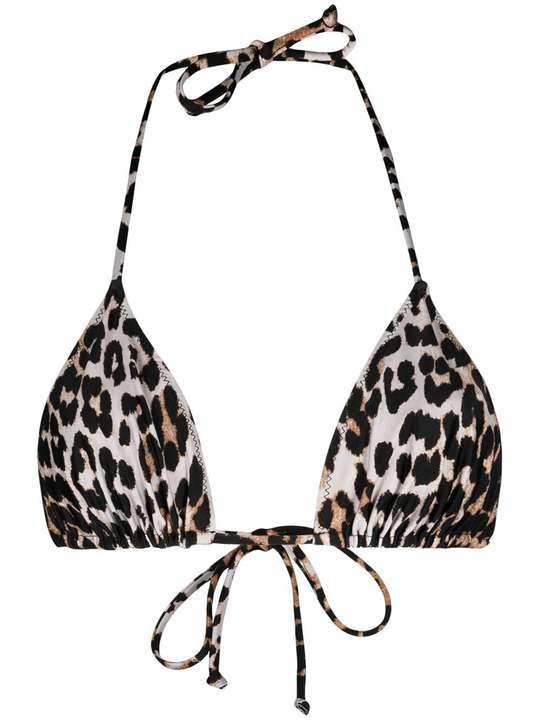 leopard print bikini top展示图