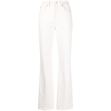 high-waist wide-leg jeans