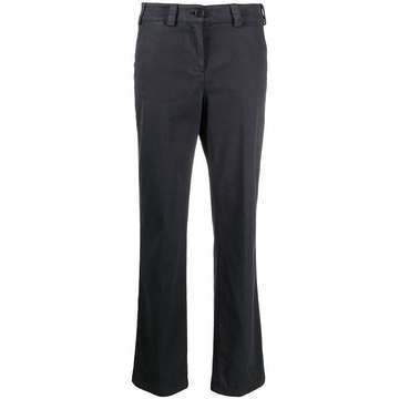 mid-rise straight-leg trousers