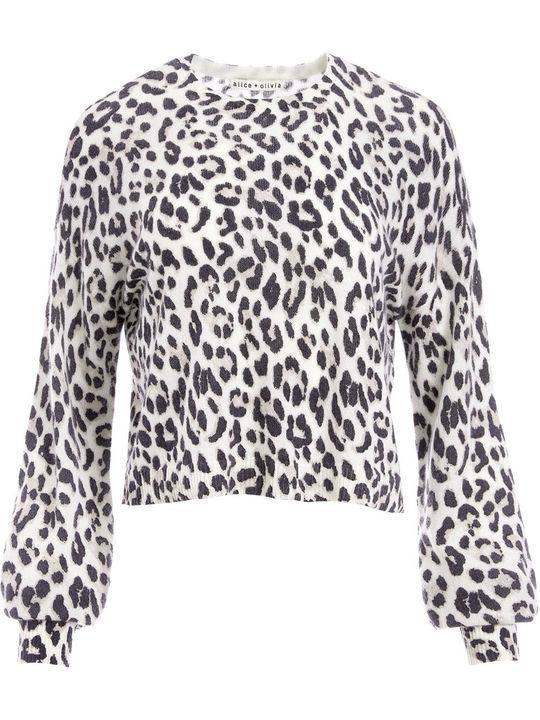 leopard print cashmere jumper展示图