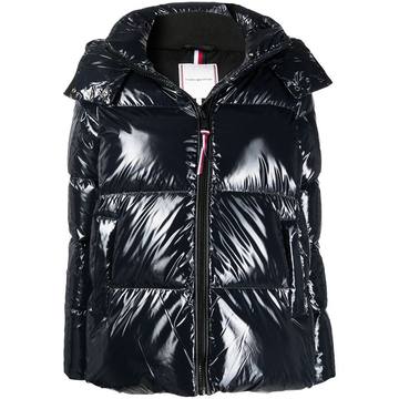 high-shine padded jacket