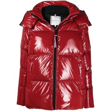 high-shine padded jacket