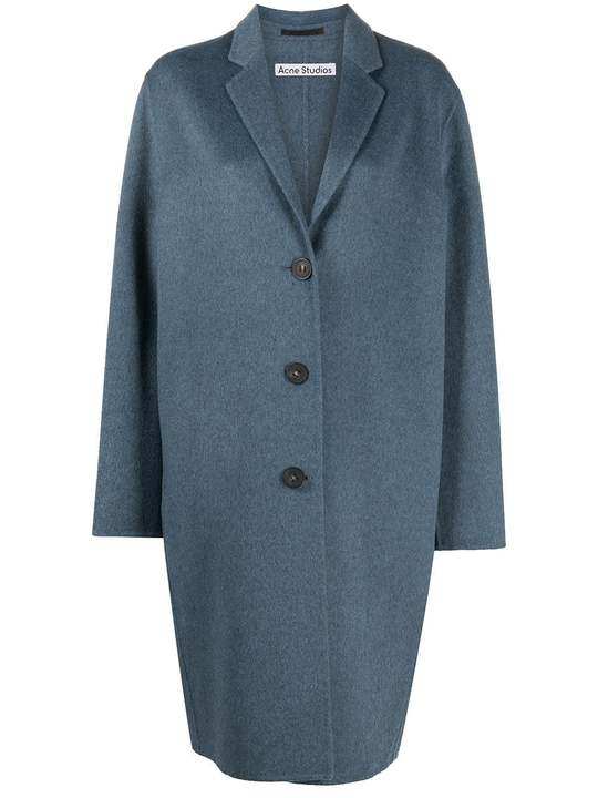 single-breasted wool coat展示图