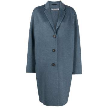 single-breasted wool coat