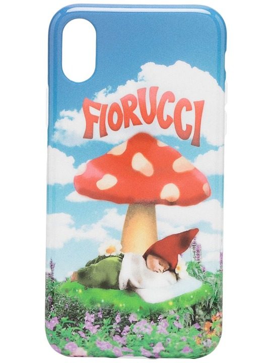 Mushroom print iPhone X/XS case展示图