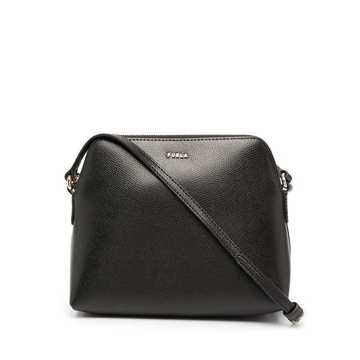 zipped leather cross-body bag