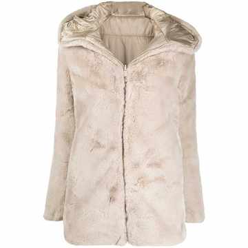 D4007W FURYY reversible faux-fur padded coat