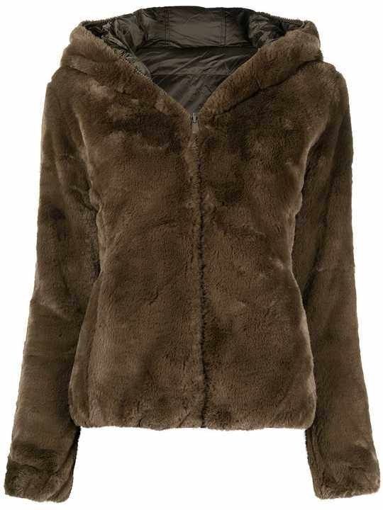 D3354W FURYY reversible faux-fur padded coat展示图