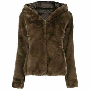 D3354W FURYY reversible faux-fur padded coat