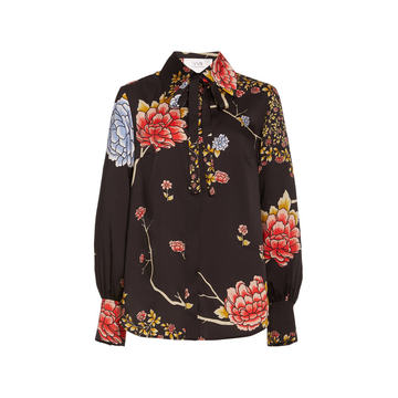 Floral-Printed Recycled-Twill Shirt