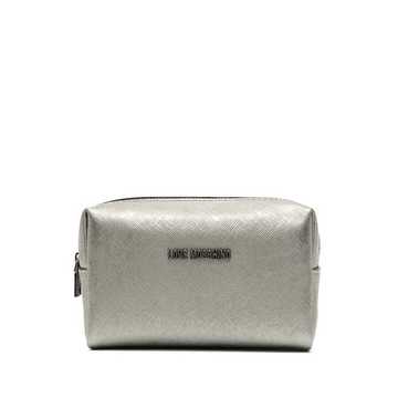 logo-embossed make up bag