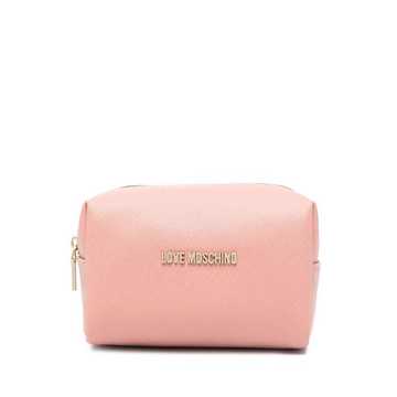 logo-embossed make up bag