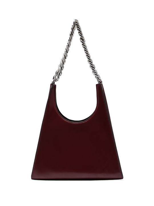 red Rey leather chain strap shoulder bag展示图