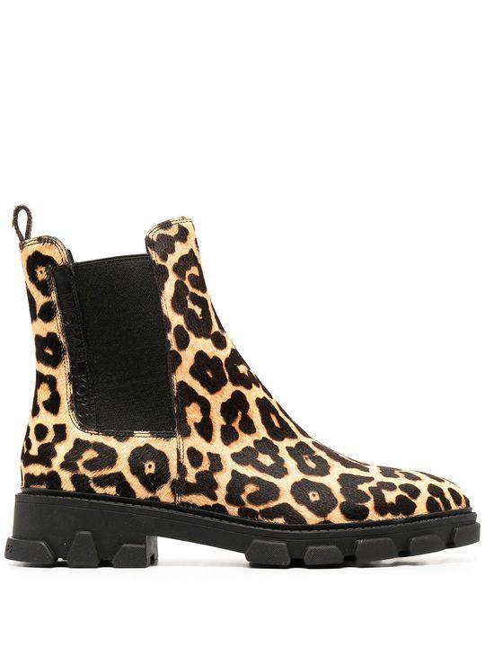 Ridley leopard-print ankle boots展示图