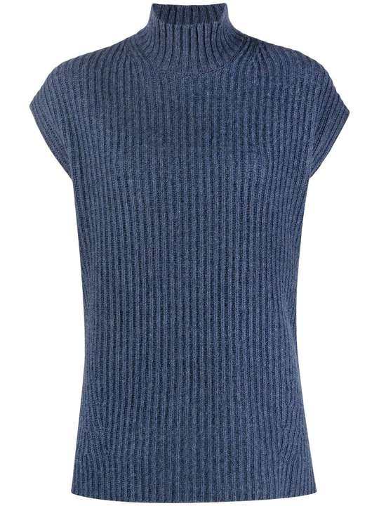 sleeveless high neck jumper展示图