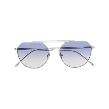 pilot frame gradient lens sunglasses