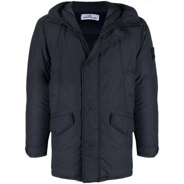 mid-length hooded parka coat