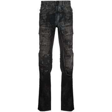 distresse skinny jeans