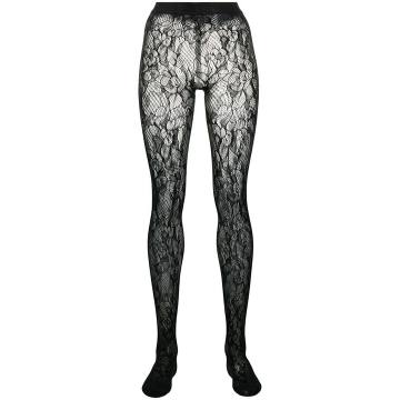 Morgan lace-patterned tights