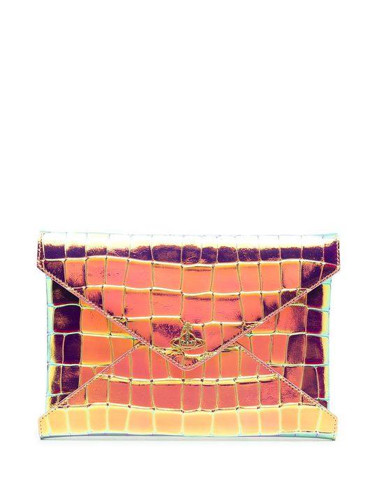 Bella clutch iridescent brass展示图