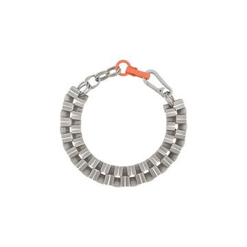 CUBIC CHOCKER SILVER ORANGE