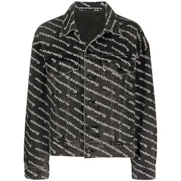 all-over logo-print jacket