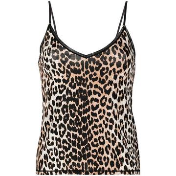 leopard-print cami top