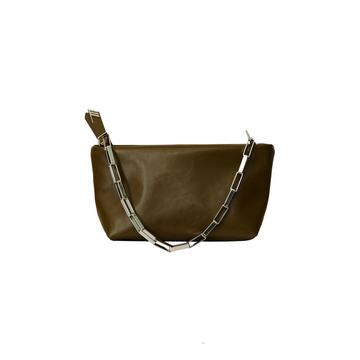 Small Leather Pouch Clutch