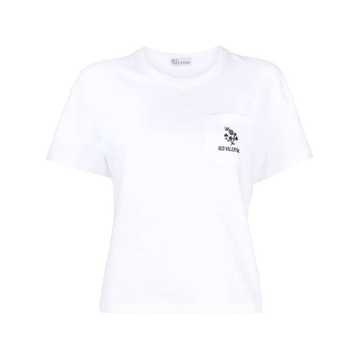 logo-embroidered T-shirt