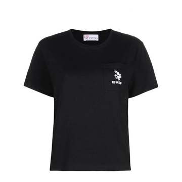 logo-embroidered T-shirt