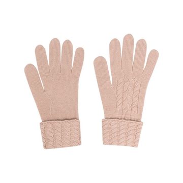 cable knit cashmere gloves