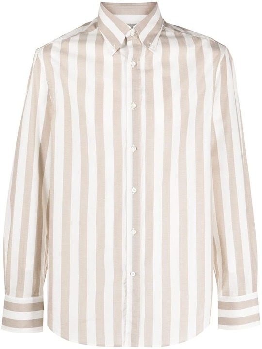 button-down collar striped shirt展示图