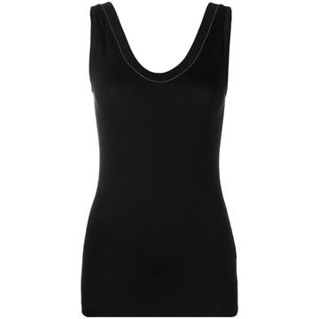 scoop neck sleeveless top