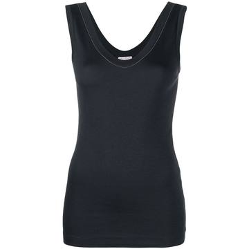 scoop neck sleeveless top