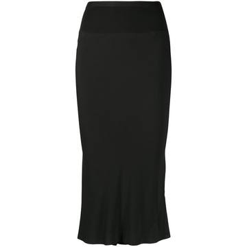 Performa knee-length crepe skirt