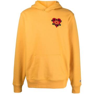 Heart & Mind felt patch hoodie