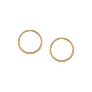 24kt gold-plated bronze hoop earrings