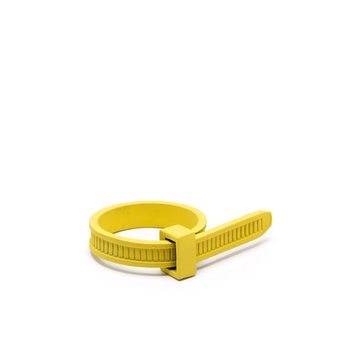 NEW ZIP TIE RING YELLOW