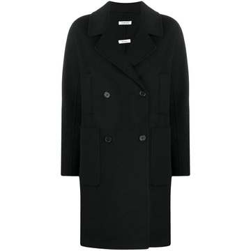 double-breasted wool coat