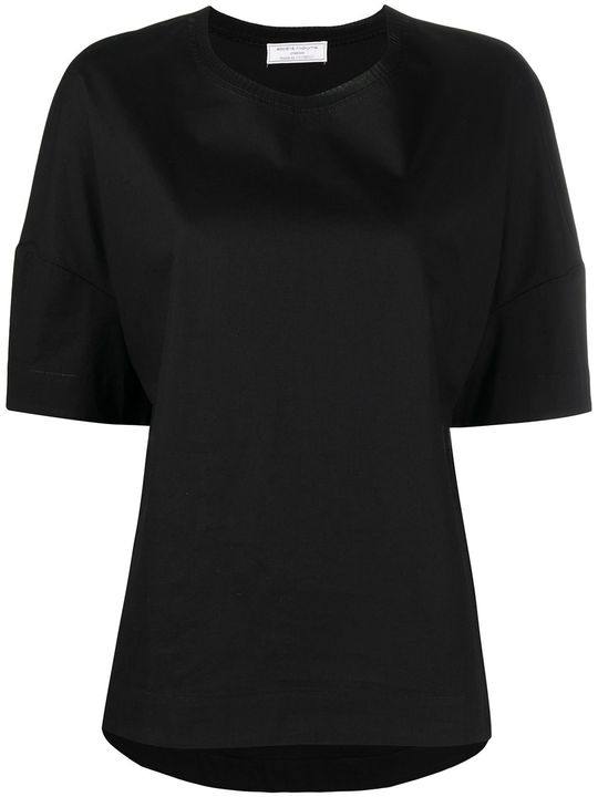 boxy ribbed collar T-shirt展示图