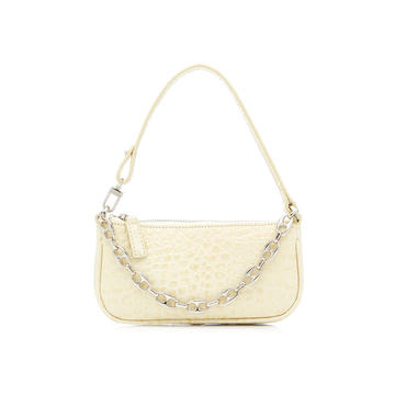 Mini Rachel Croc-Effect Leather Shoulder Bag