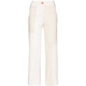 Mavis straight leg twill trousers