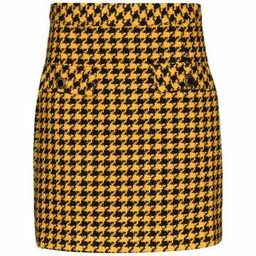 Mariah dogtooth mini skirt